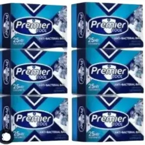 Premier Cool Anti-bacterial Bar Soap 60g Pack of 6